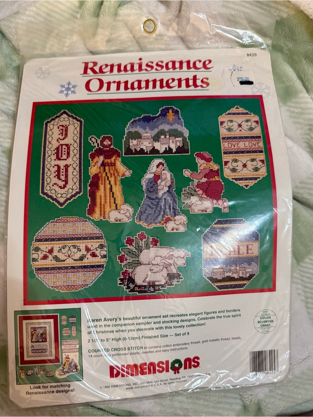 New Renaissance Ornaments Cross Stitch Set - Multi Dimensions # 8425